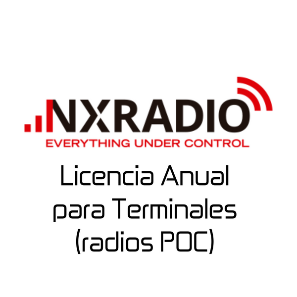 Licencia Anual NXRadio para Terminales